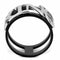 Rings For Women TK3583 Two-Tone Black - Stainless Steel Ring