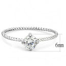 Rings For Women TK3604 No Plating Stainless Steel Ring with AAA Grade CZ