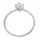 Rings For Women TK3604 No Plating Stainless Steel Ring with AAA Grade CZ