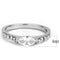 Rings For Women TK3607 No Plating Stainless Steel Ring with AAA Grade CZ