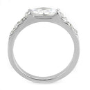 Rings For Women TK3607 No Plating Stainless Steel Ring with AAA Grade CZ