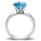 Silver Jewelry Rings Rings For Women TK52003 Stainless Steel Ring with Synthetic Alamode Fashion Jewelry Outlet