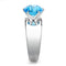 Silver Jewelry Rings Rings For Women TK52003 Stainless Steel Ring with Synthetic Alamode Fashion Jewelry Outlet