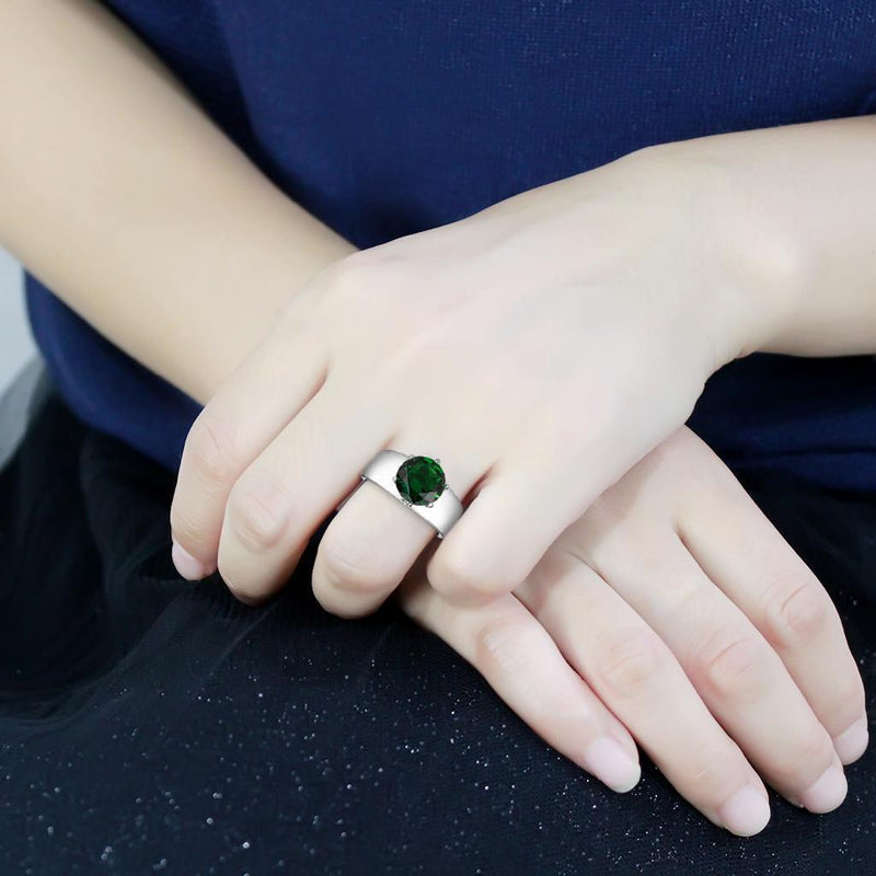 Rings For Women TK52005 Stainless Steel Ring with Synthetic