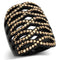 Rings For Women TK979 Black - Stainless Steel Ring with Top Grade Crystal