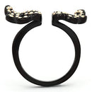 Rings For Women TK980 Black - Stainless Steel Ring with Top Grade Crystal