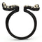 Rings For Women TK980 Black - Stainless Steel Ring with Top Grade Crystal