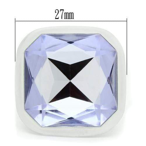 Rings For Women VL013 Resin Ring with Synthetic in Light Amethyst