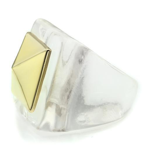 Rings For Women VL015 Gold Brass Ring with Synthetic