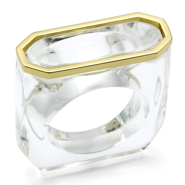 Rings For Women VL016 Gold Brass Ring with Synthetic