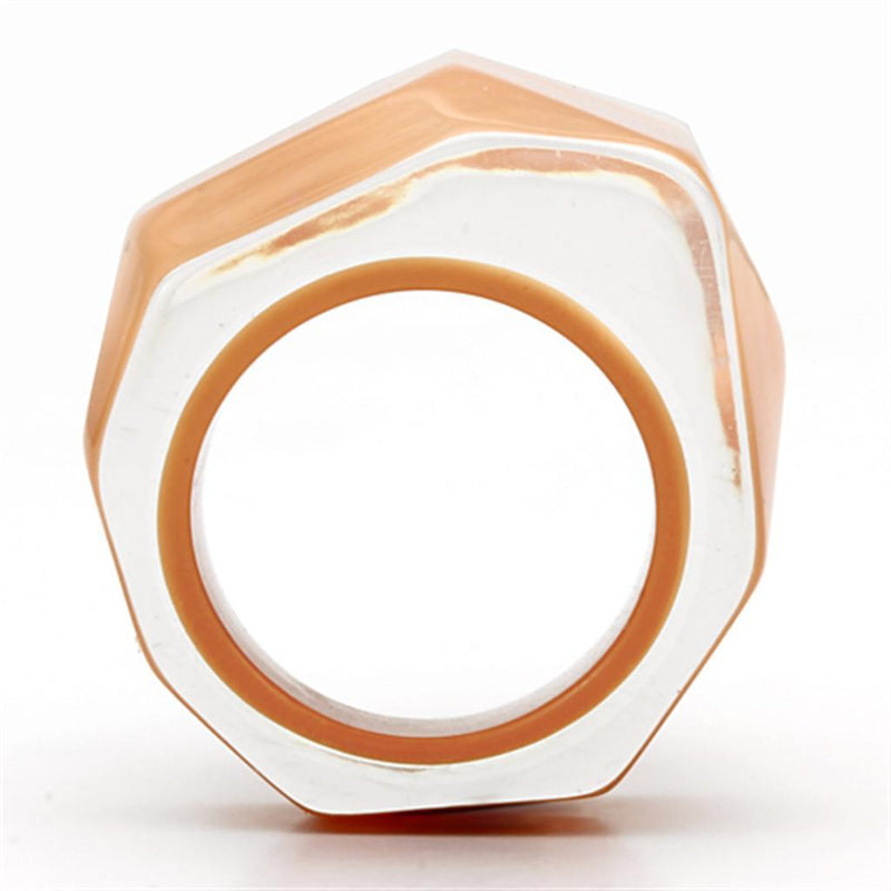 Rings For Women VL094 Resin Ring in Orange