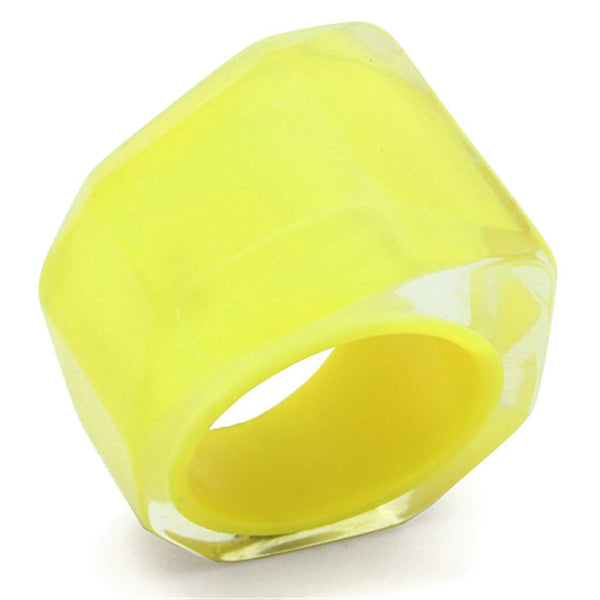 Rings For Women VL096 Resin Ring in Citrine Yellow