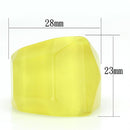 Rings For Women VL096 Resin Ring in Citrine Yellow