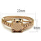 Rose Gold Band Rings 3W1199 Rose Gold - Brass Ring & CZ