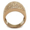 Silver Jewelry Rings Rose Gold Band Rings 3W935 Rose Gold - Brass Ring & CZ Alamode Fashion Jewelry Outlet