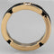 Silver Jewelry Rings Rose Gold Band Rings 3W960 Rose Gold - Stainless Steel Ring with Ceramic Alamode Fashion Jewelry Outlet