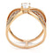 Rose Gold Band Rings DA169 Rose Gold - Stainless Steel Ring with CZ