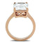 Rose Gold Engagement Rings TK1863 Rose Gold - Stainless Steel Ring with CZ