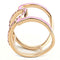 Rose Gold Engagement Rings TK3561 Rose Gold - Stainless Steel Ring with Crystal