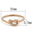 Rose Gold Engagement Rings TK630R Rose Gold - Stainless Steel Ring