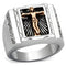 Rose Gold Engagement Rings TK951 Two-Tone Rose Gold Stainless Steel Ring