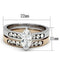 Rose Gold Engagement Rings TK965 Two-Tone Rose Gold Stainless Steel Ring