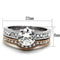 Rose Gold Engagement Rings TK966 Two-Tone Rose Gold Stainless Steel Ring