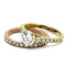 Rose Gold Engagement Rings TK968 Gold & Rose Gold - Stainless Steel Ring