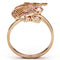 Rose Gold Engagement Rings TS094 Rose Gold 925 Sterling Silver Ring with CZ