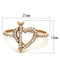Rose Gold Engagement Rings TS281 Rose Gold 925 Sterling Silver Ring