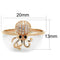 Rose Gold Engagement Rings TS282 Rose Gold 925 Sterling Silver Ring with CZ