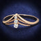 Rose Gold Engagement Rings TS283 Rose Gold 925 Sterling Silver Ring