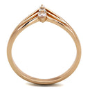 Rose Gold Engagement Rings TS283 Rose Gold 925 Sterling Silver Ring