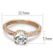 Rose Gold Engagement Rings TS518 Rose Gold 925 Sterling Silver Ring