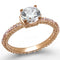 Rose Gold Engagement Rings TS518 Rose Gold 925 Sterling Silver Ring