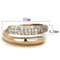 Rose Gold Rings TK1634 Rose Gold - Stainless Steel Ring with AAA Grade CZ