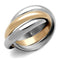 Rose Gold Rings TK1670 Two-Tone Rose Gold Stainless Steel Ring