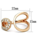 Rose Gold Rings TK1694 Rose Gold - Stainless Steel Ring with AAA Grade CZ