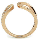 Rose Gold Rings TK1694 Rose Gold - Stainless Steel Ring with AAA Grade CZ