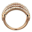 Rose Gold Rings TK1797 Rose Gold - Stainless Steel Ring with Crystal