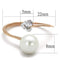 Rose Gold Rings TK1837 Rose Gold - Stainless Steel Ring with Synthetic