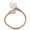 Rose Gold Rings TK1837 Rose Gold - Stainless Steel Ring with Synthetic