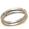 Rose Gold Rings TK2031 Two-Tone Rose Gold Stainless Steel Ring