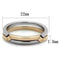 Rose Gold Rings TK2031 Two-Tone Rose Gold Stainless Steel Ring