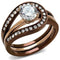 Rose Gold Rings TK2032LC Rose Gold & light Coffee Stainless Steel Ring