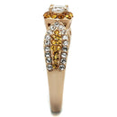 Rose Gold Rings TK2250 Rose Gold - Stainless Steel Ring with AAA Grade CZ