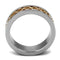 Rose Gold Rings TK2398 Two-Tone Rose Gold Stainless Steel Ring