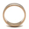 Rose Gold Rings TK2569 Two-Tone Rose Gold Stainless Steel Ring