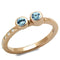 Rose Gold Rings TK2807 Rose Gold - Stainless Steel Ring with Crystal