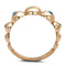 Rose Gold Rings TK3088 Rose Gold - Stainless Steel Ring with AAA Grade CZ